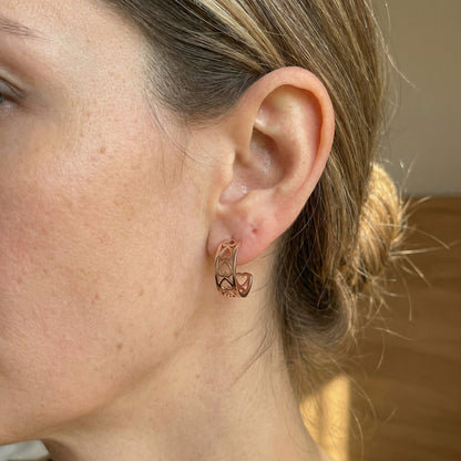 Cut-out Herz Ohrringe Ohrringe Wasserfest