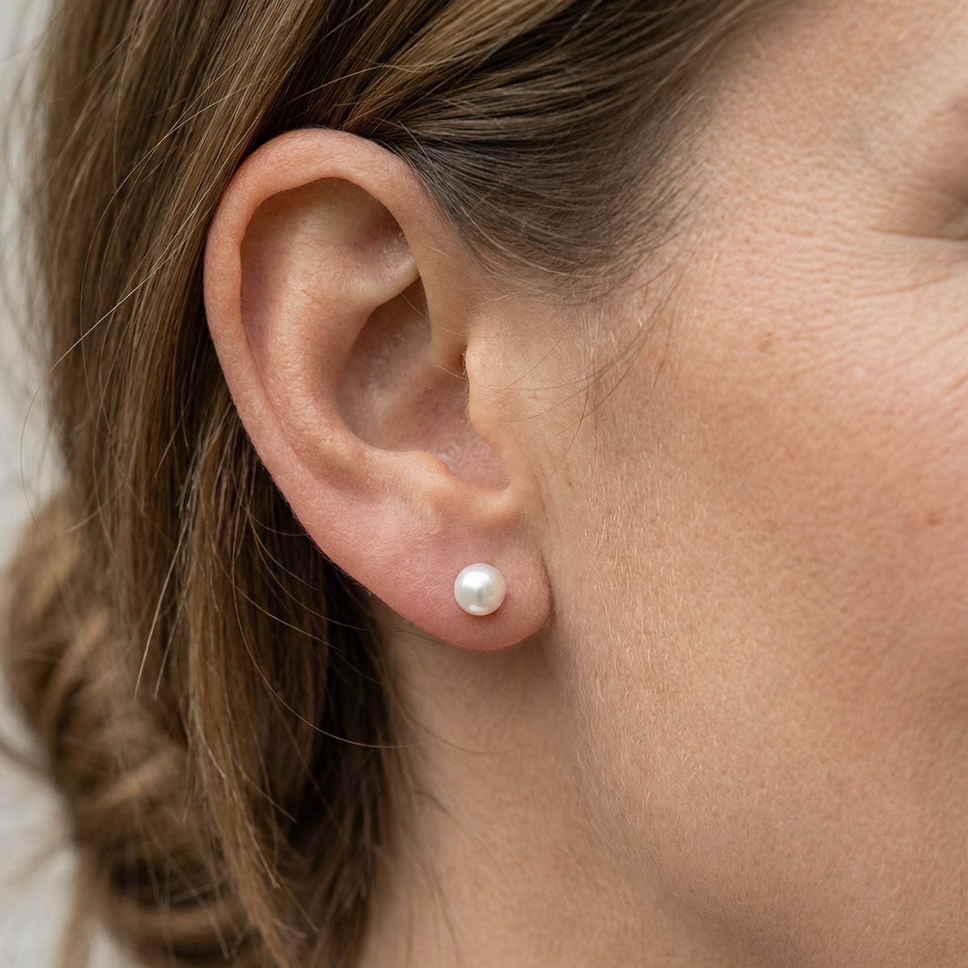 Belle Pearl Ohrstecker Ohrringe Sterlingsilber