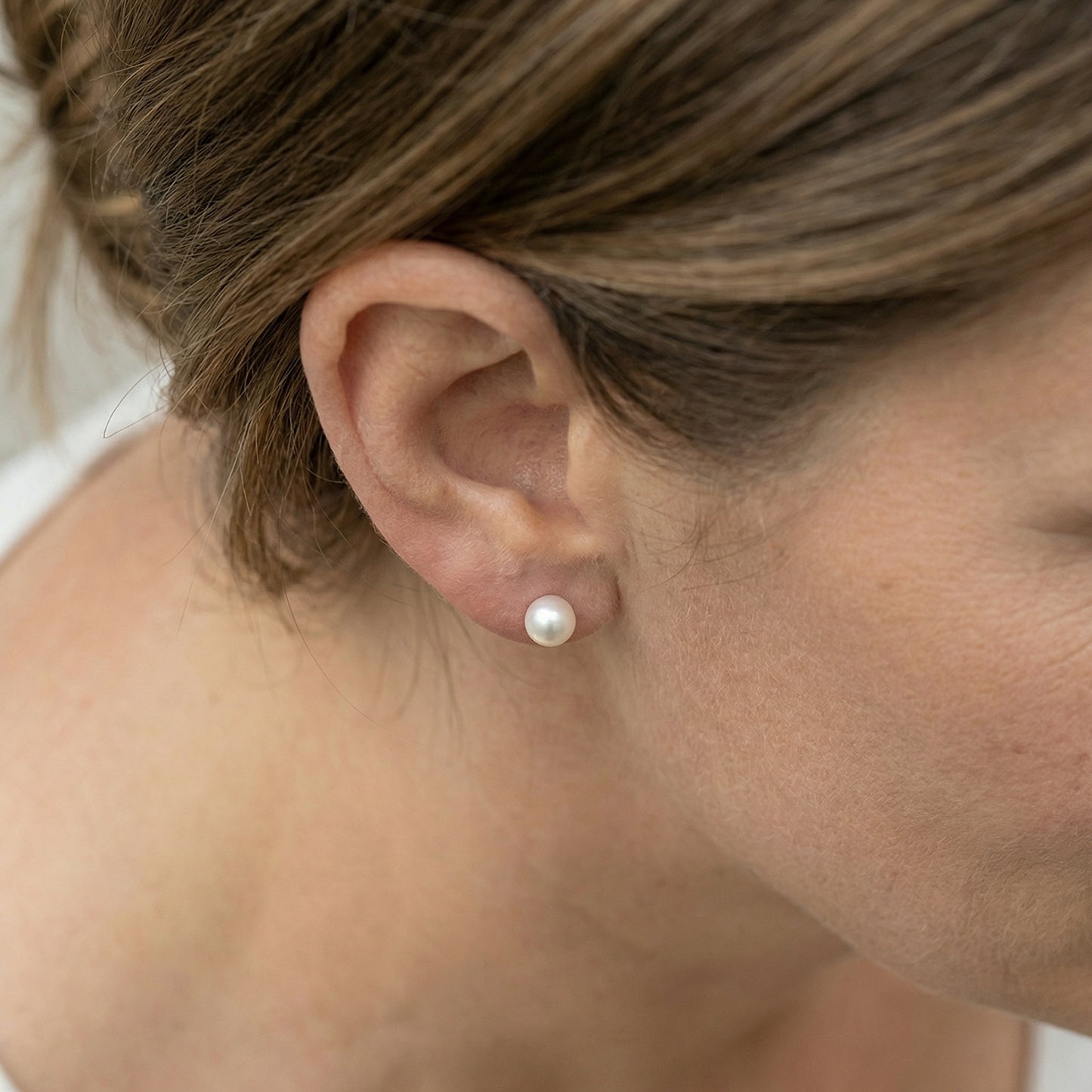 Belle Pearl Ohrstecker Ohrringe Sterlingsilber