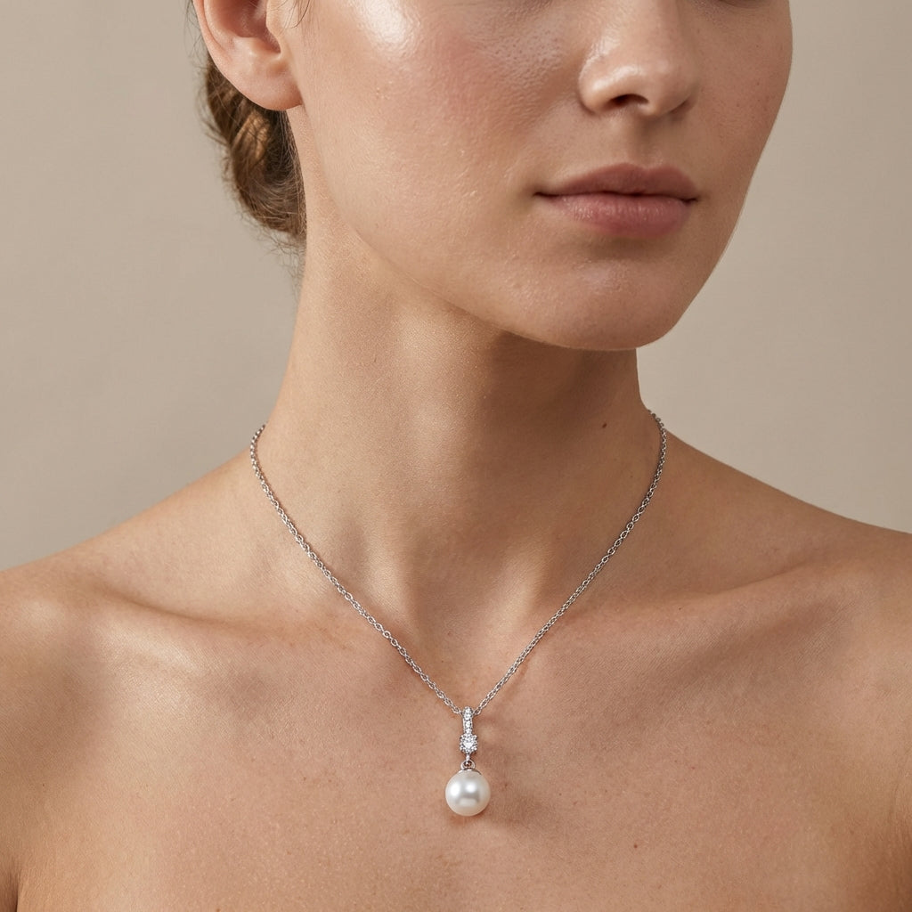 Luna Pearl Halskette Halsketten Sterlingsilber