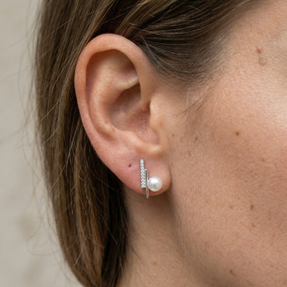 Éclat Pearl Ohrringe Ohrringe Sterlingsilber