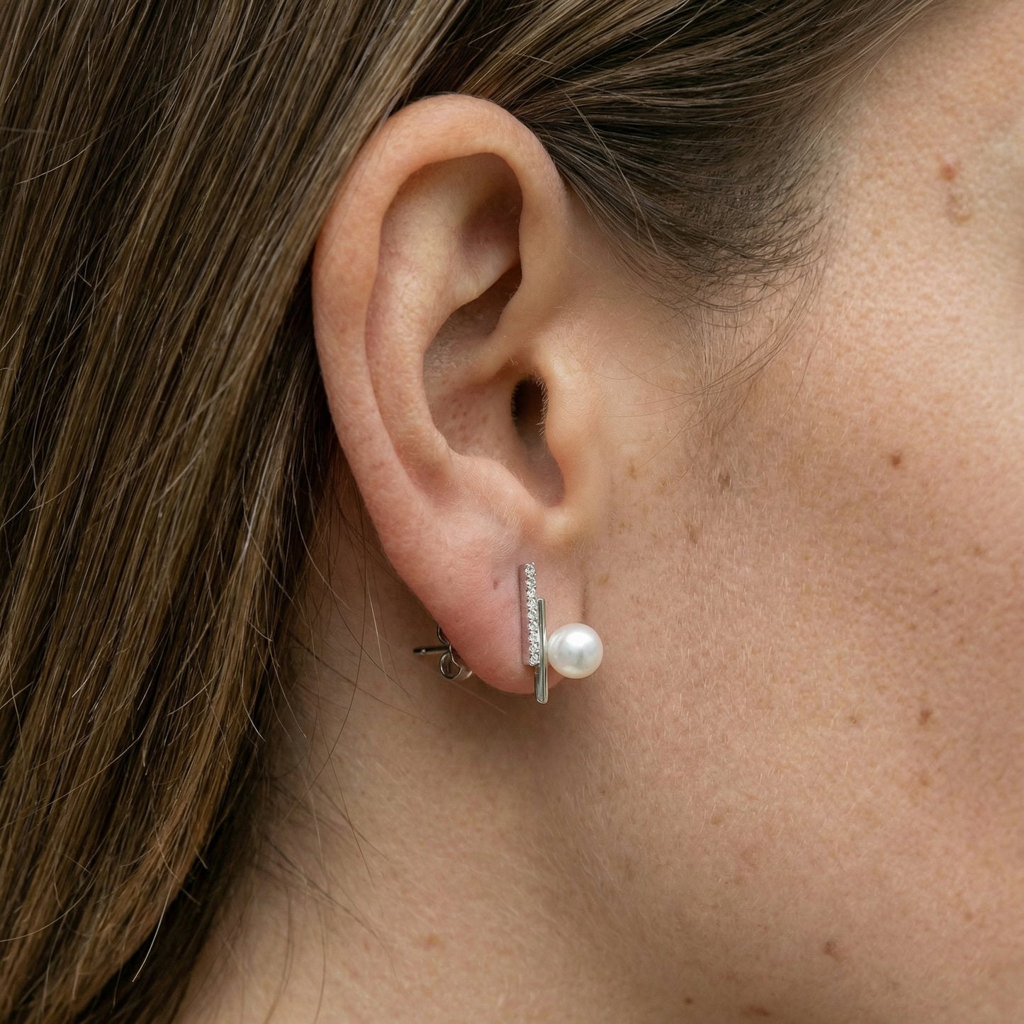 Éclat Pearl Ohrringe Ohrringe Sterlingsilber