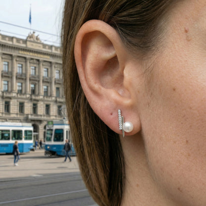 Éclat Pearl Ohrringe Ohrringe Sterlingsilber