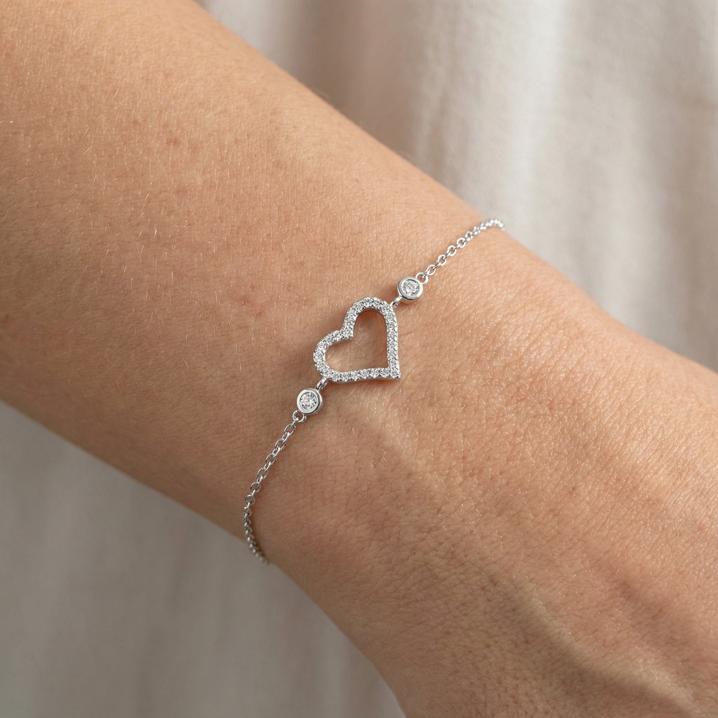 Amélie Heart Armband Armband Sterlingsilber