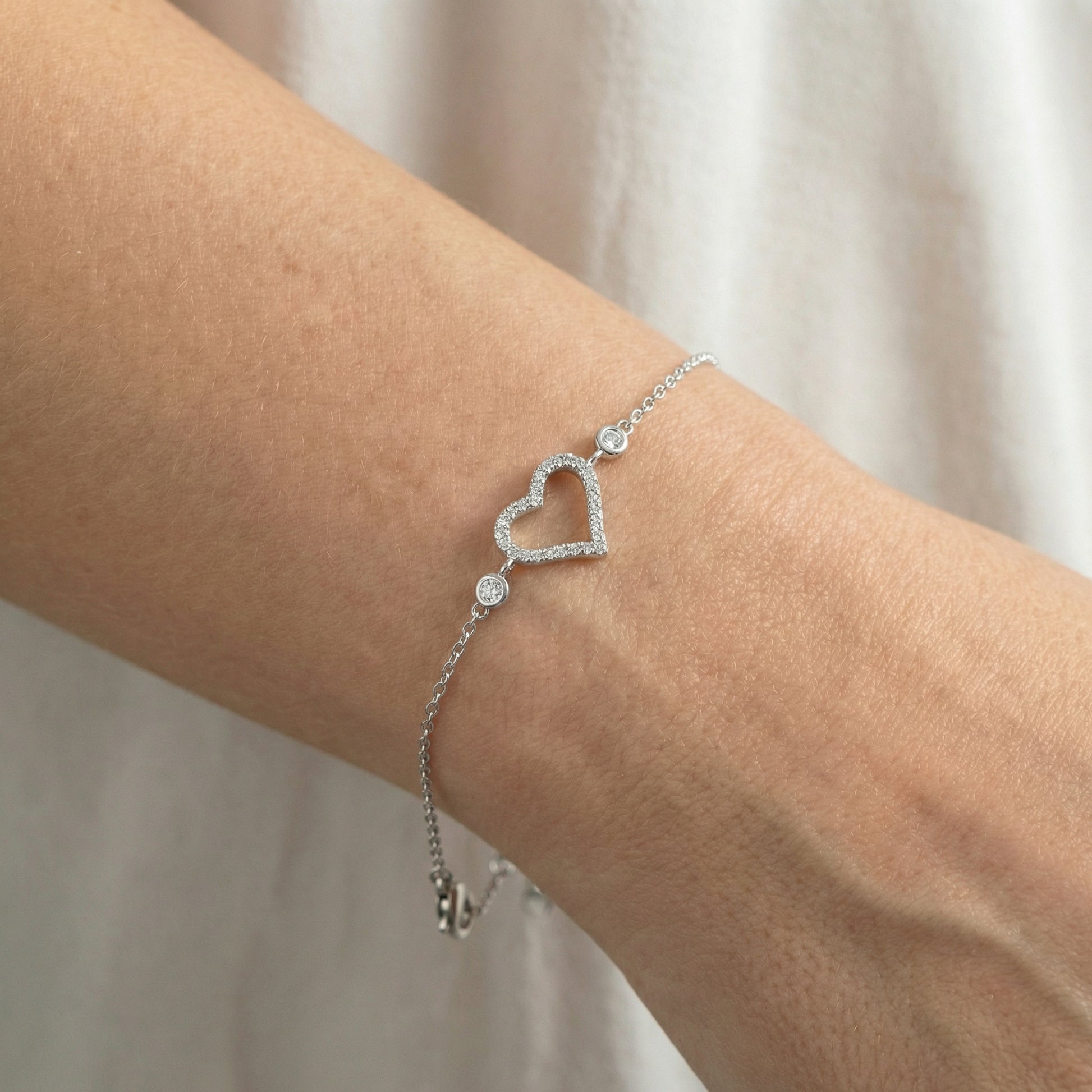 Amélie Heart Armband Armband Sterlingsilber
