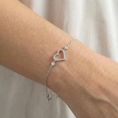 Amélie Heart Armband Armband Sterlingsilber