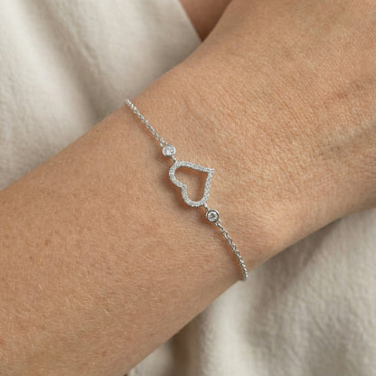 Amélie Heart Armband Armband Sterlingsilber