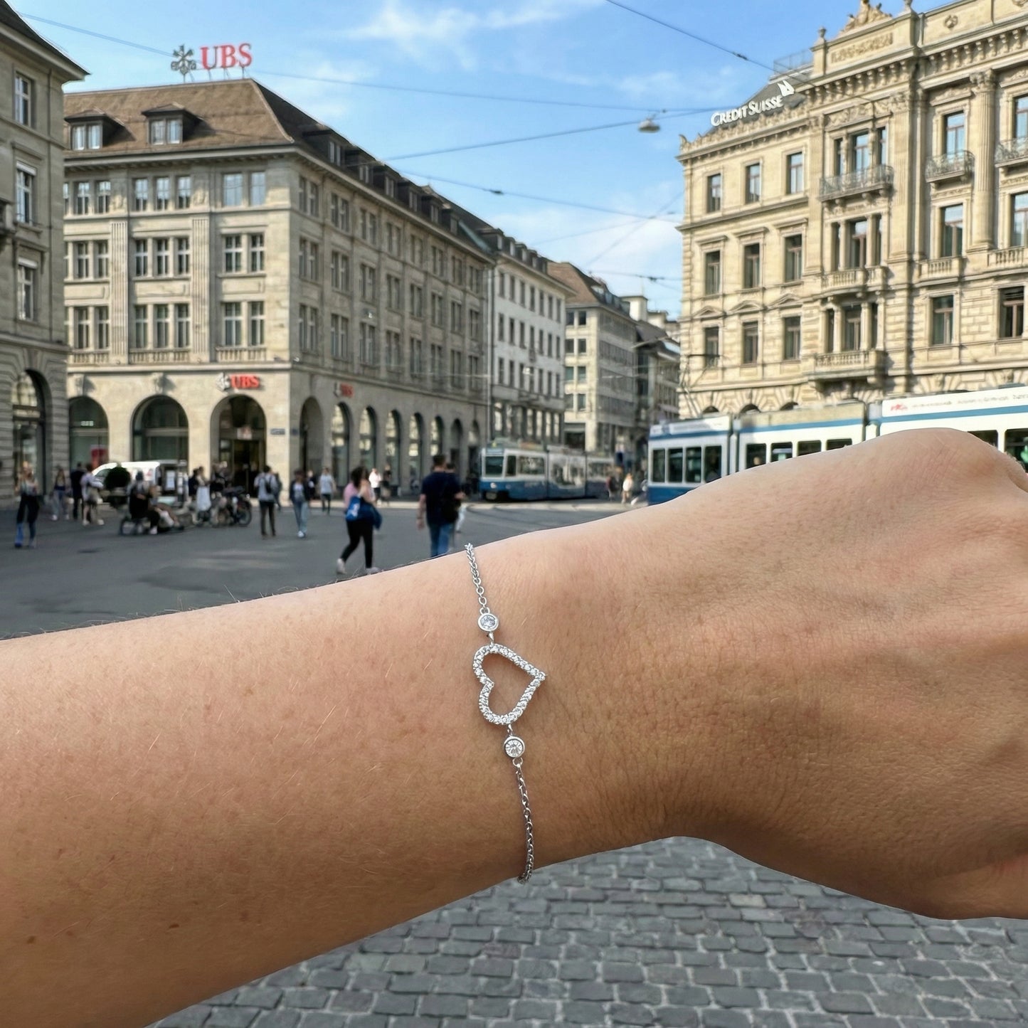 Amélie Heart Armband Armband Sterlingsilber