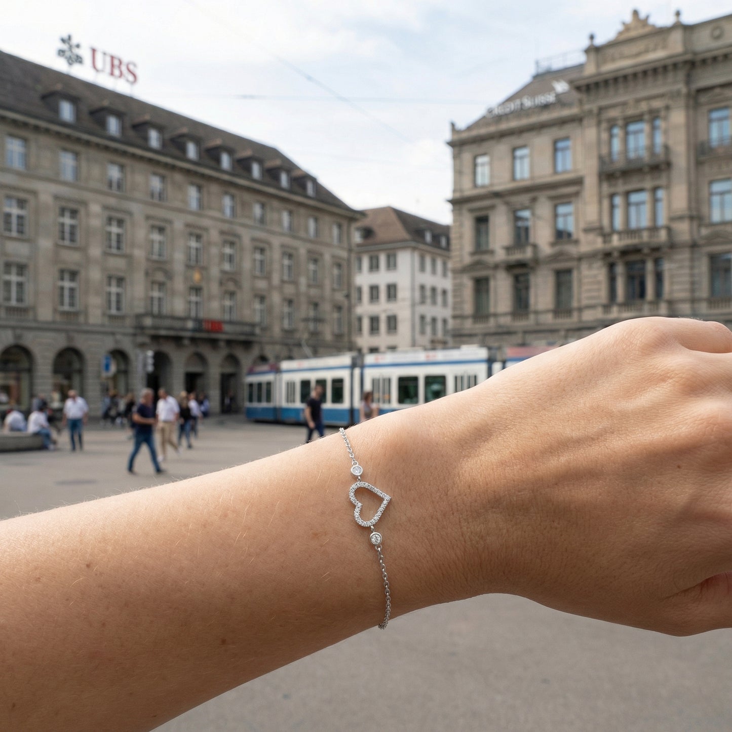 Amélie Heart Armband Armband Sterlingsilber