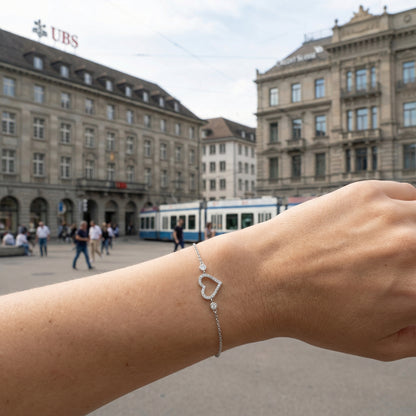 Amélie Heart Armband Armband Sterlingsilber