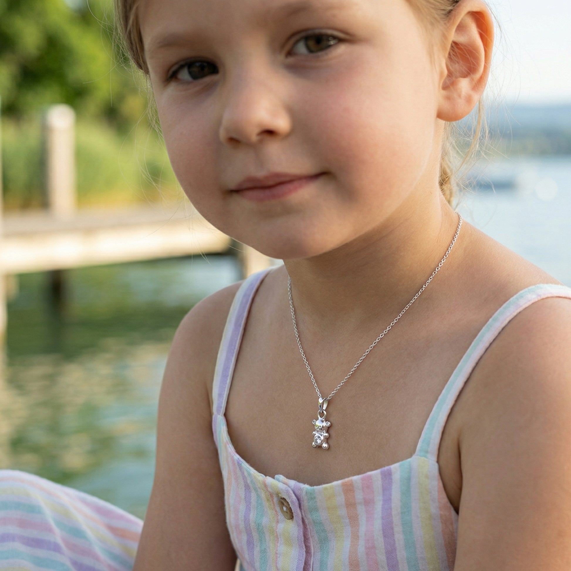 Bärchen Halskette Halsketten Sterlingsilber