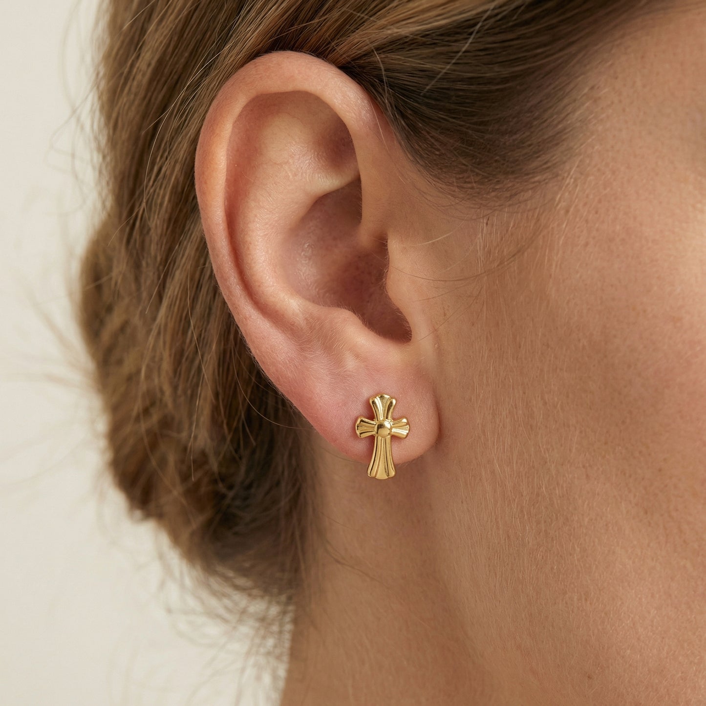 Kreuz Ohrstecker Ohrringe Wasserfest