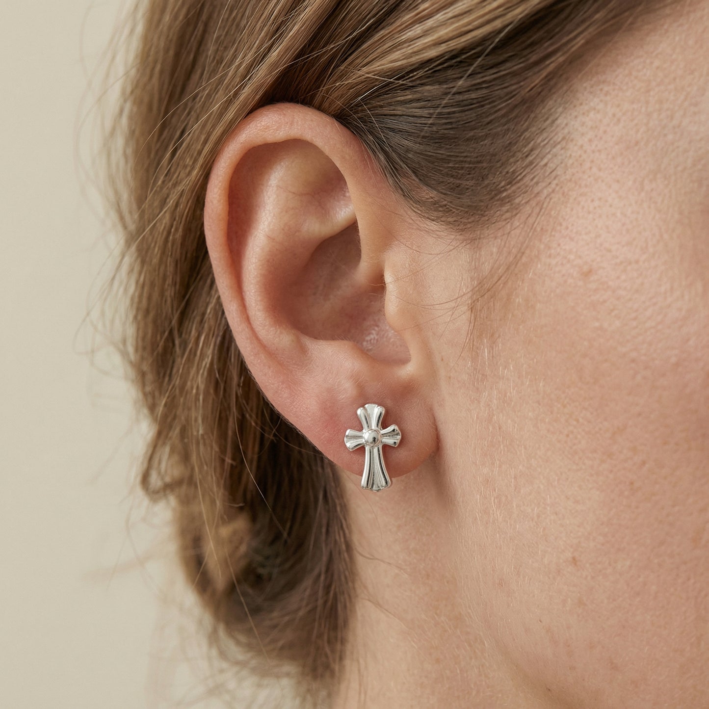 Kreuz Ohrstecker Ohrringe Wasserfest