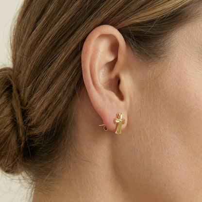 Kreuz Ohrstecker Ohrringe Wasserfest