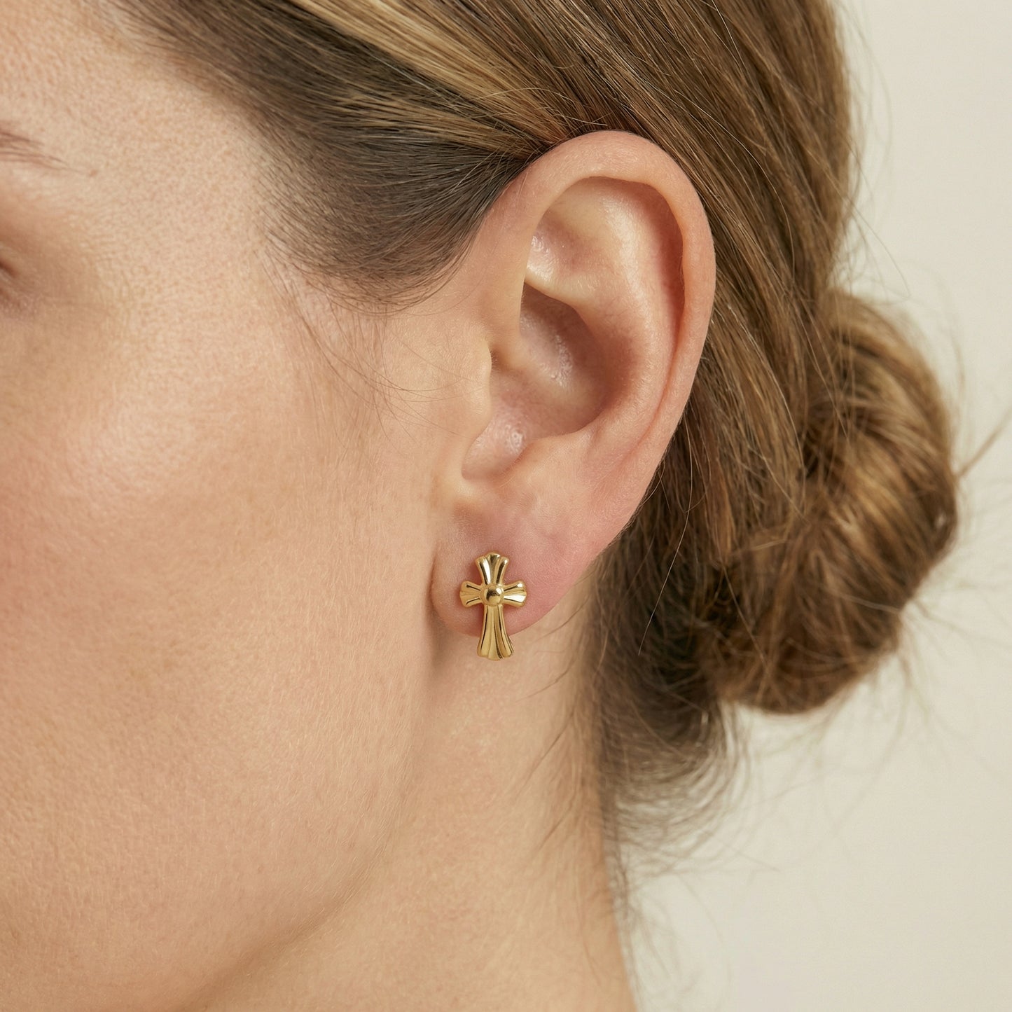 Kreuz Ohrstecker Ohrringe Wasserfest