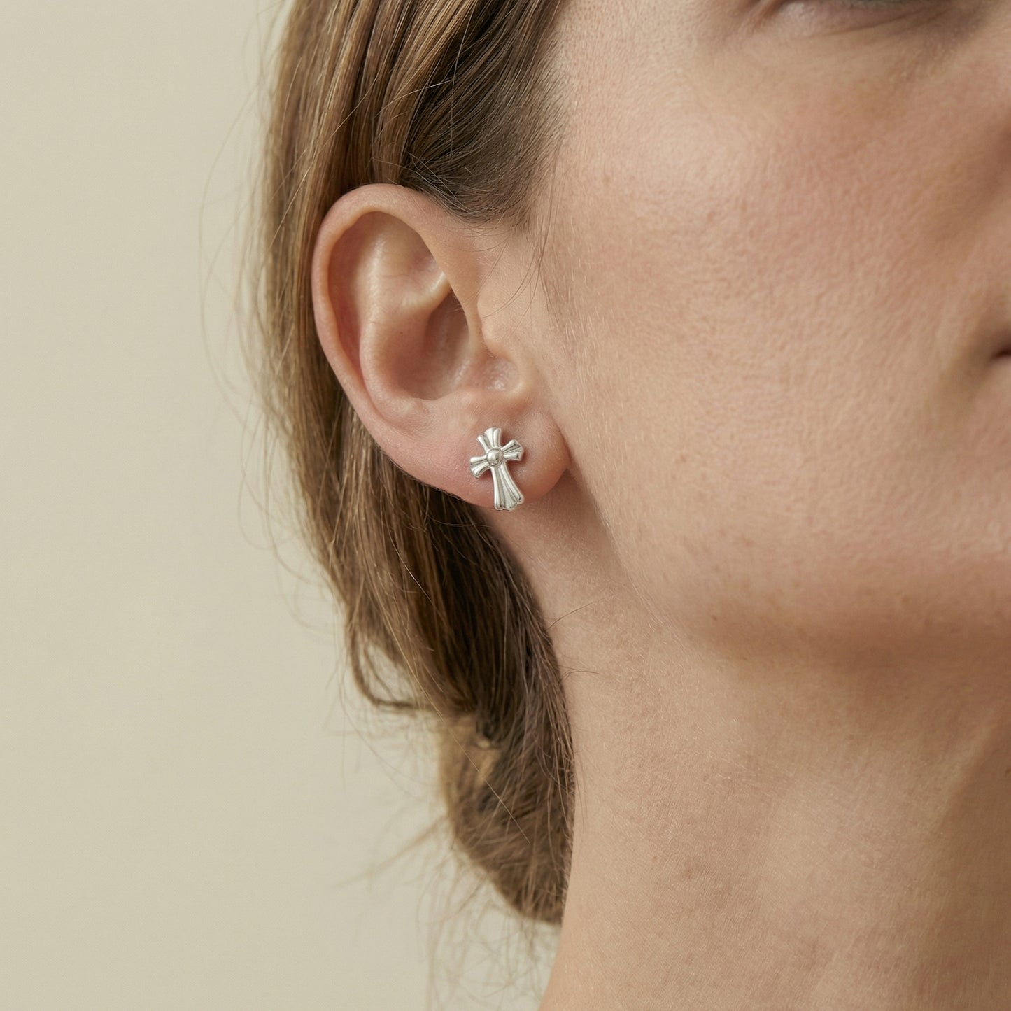 Kreuz Ohrstecker Ohrringe Wasserfest