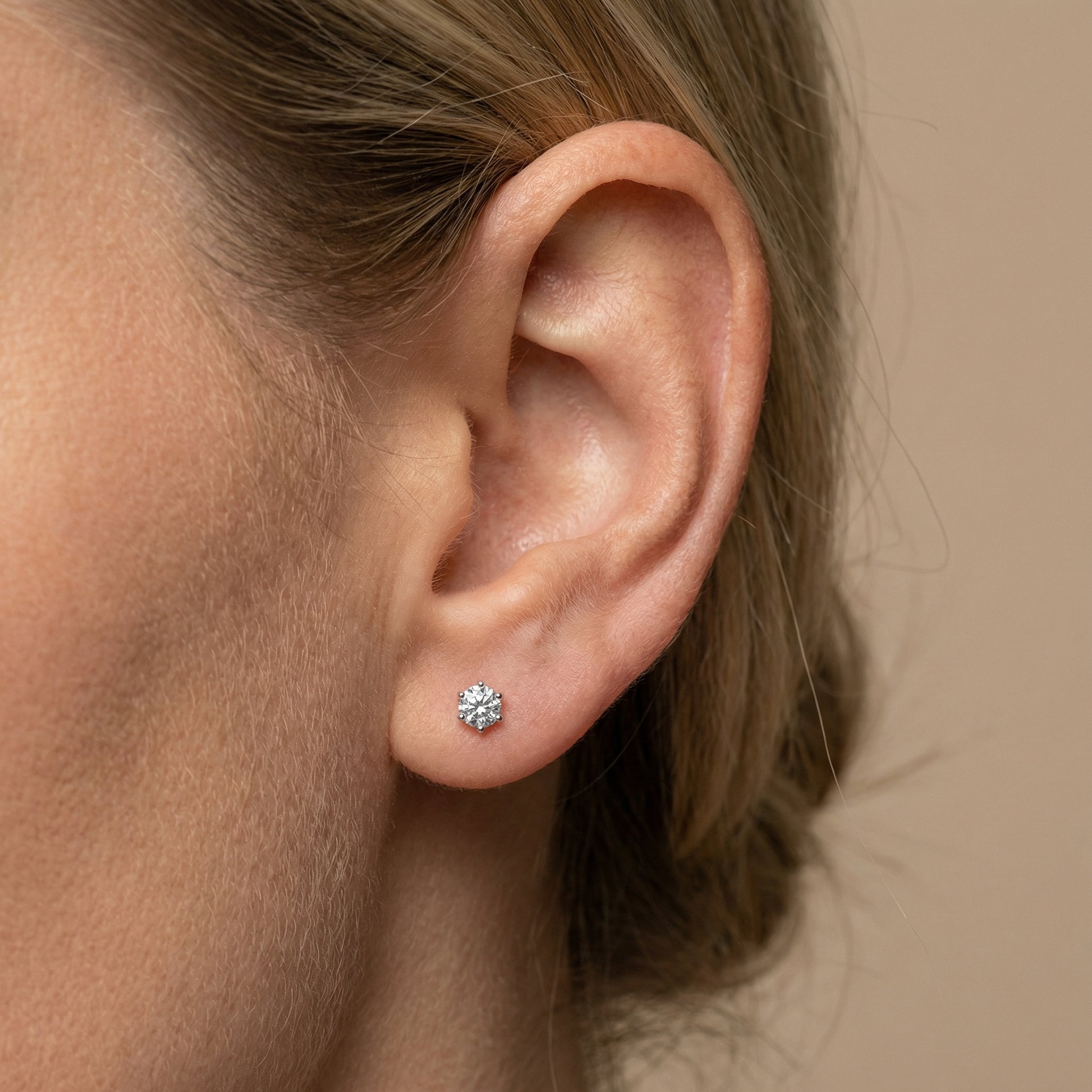 Clara Zirkoniastein Ohrstecker Ohrringe Sterlingsilber