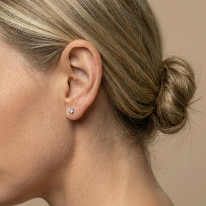 Clara Zirkoniastein Ohrstecker Ohrringe Sterlingsilber