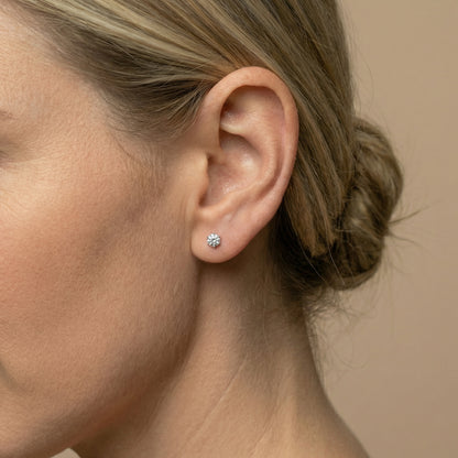 Clara Zirkoniastein Ohrstecker Ohrringe Sterlingsilber