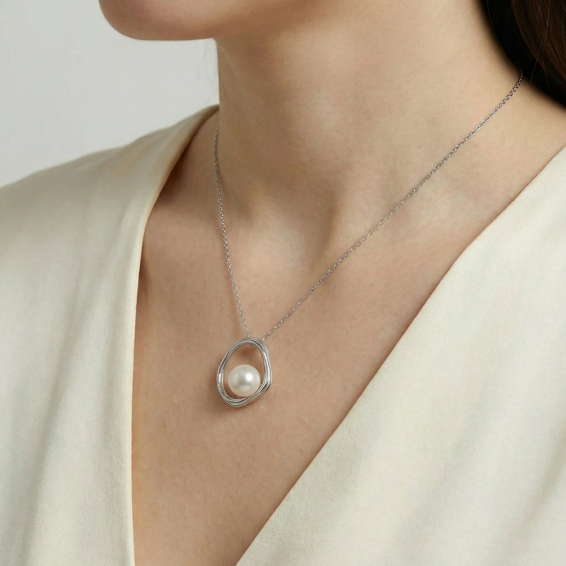 Nala Pearl Halskette Halsketten Sterlingsilber