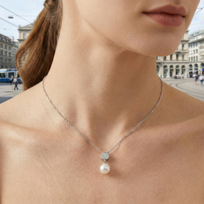 Amélie Pearl Glow Halskette Halsketten Sterlingsilber