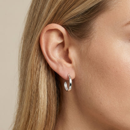 Serena Hoops Ohrringe Sterlingsilber