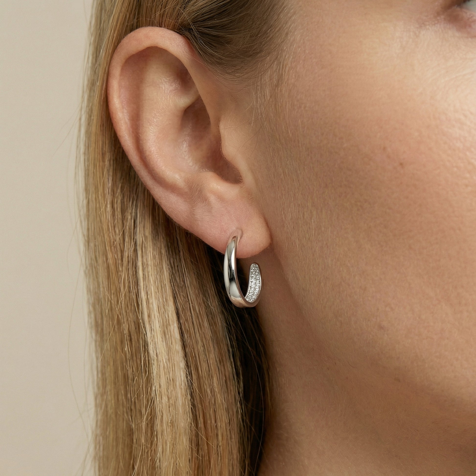 Serena Hoops Ohrringe Sterlingsilber