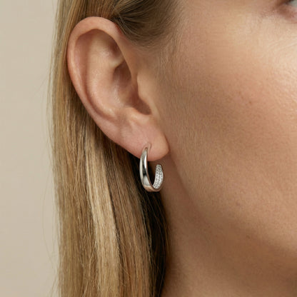 Serena Hoops Ohrringe Sterlingsilber
