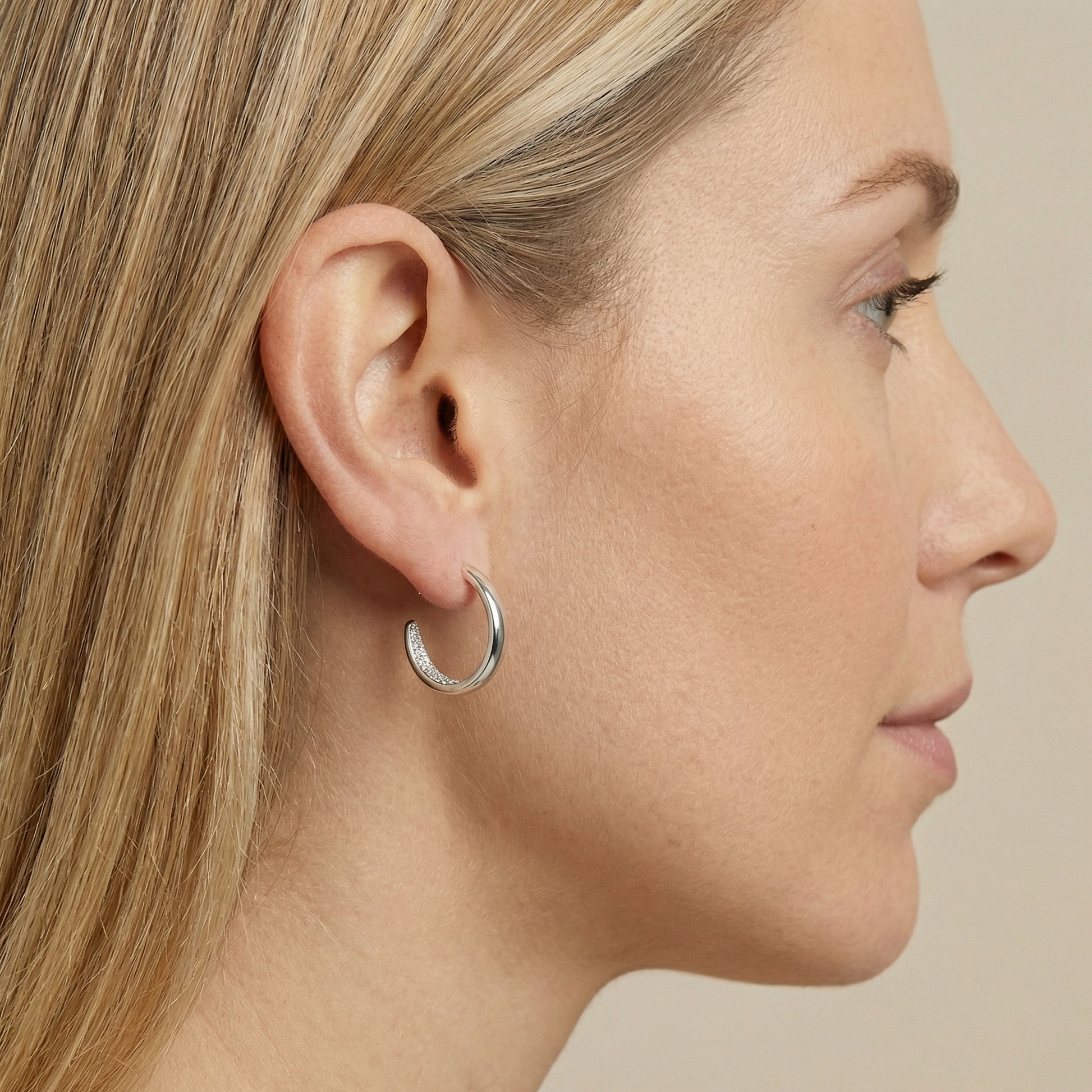Serena Hoops Ohrringe Sterlingsilber