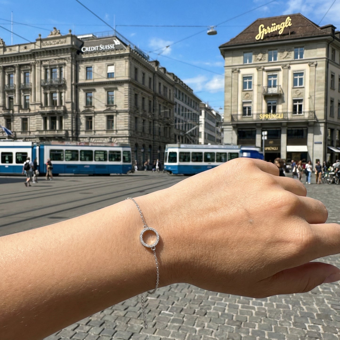 Eterna Circle Armband Armband Sterlingsilber