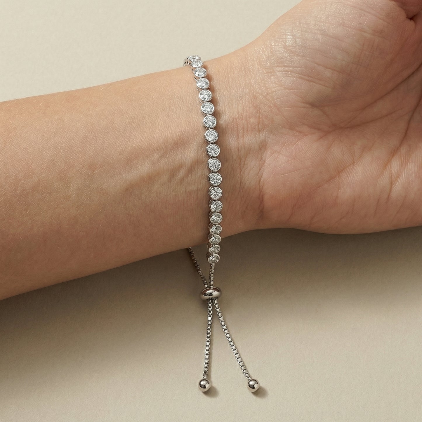 Lumière Tennis Armband Armband Sterlingsilber