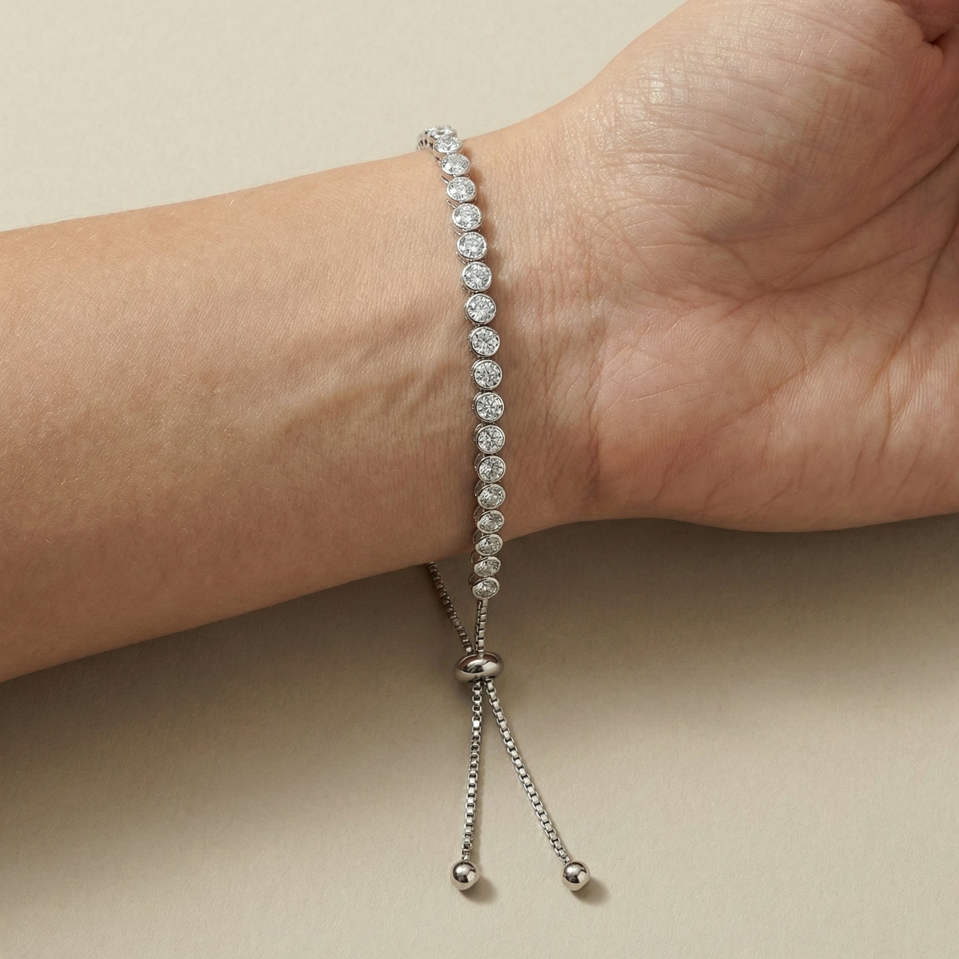 Lumière Tennis Armband Armband Sterlingsilber
