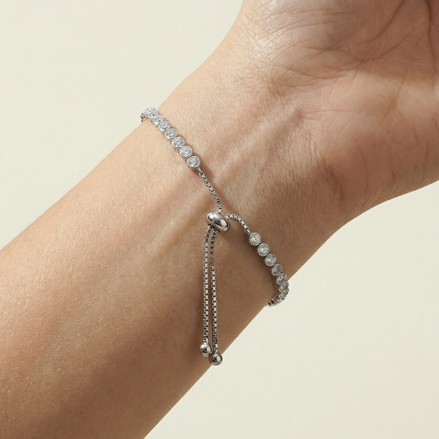 Lumière Tennis Armband Armband Sterlingsilber