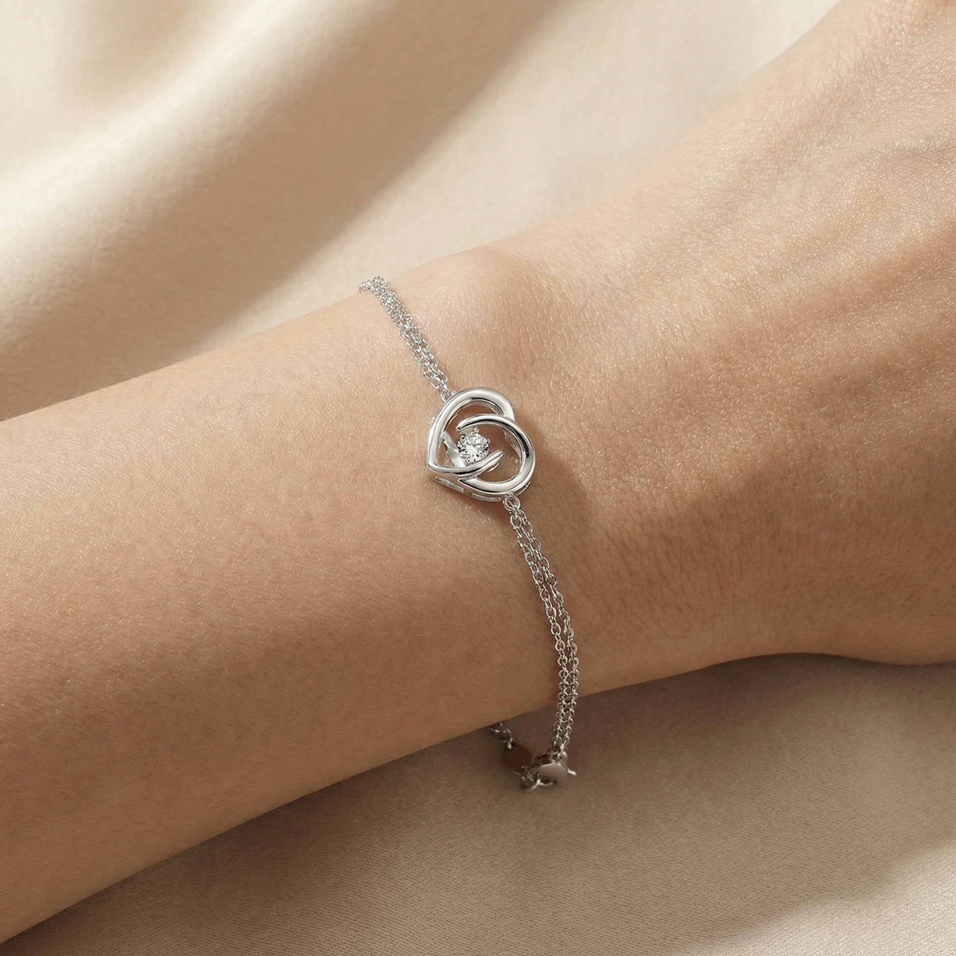 Eternal Heart Armband Armband Sterlingsilber