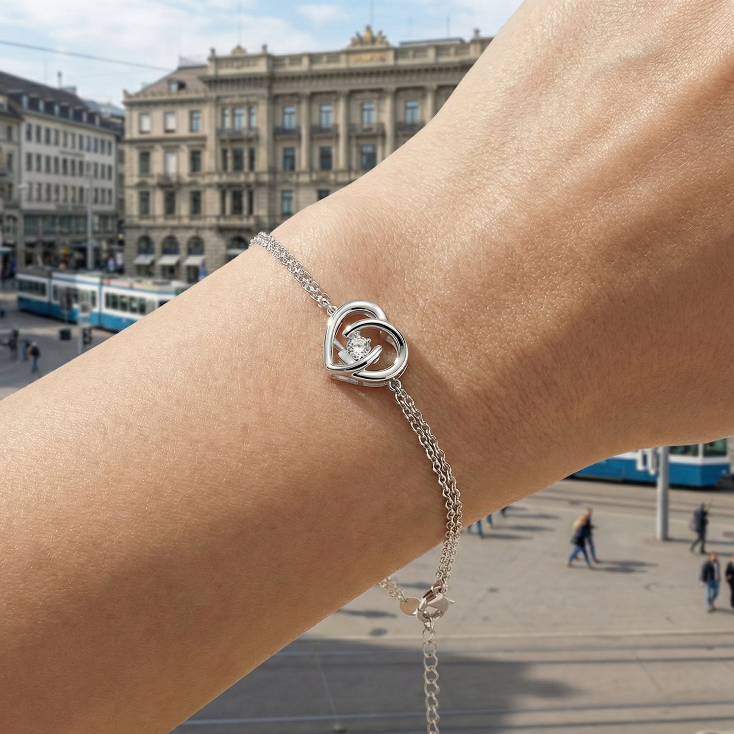 Eternal Heart Armband Armband Sterlingsilber