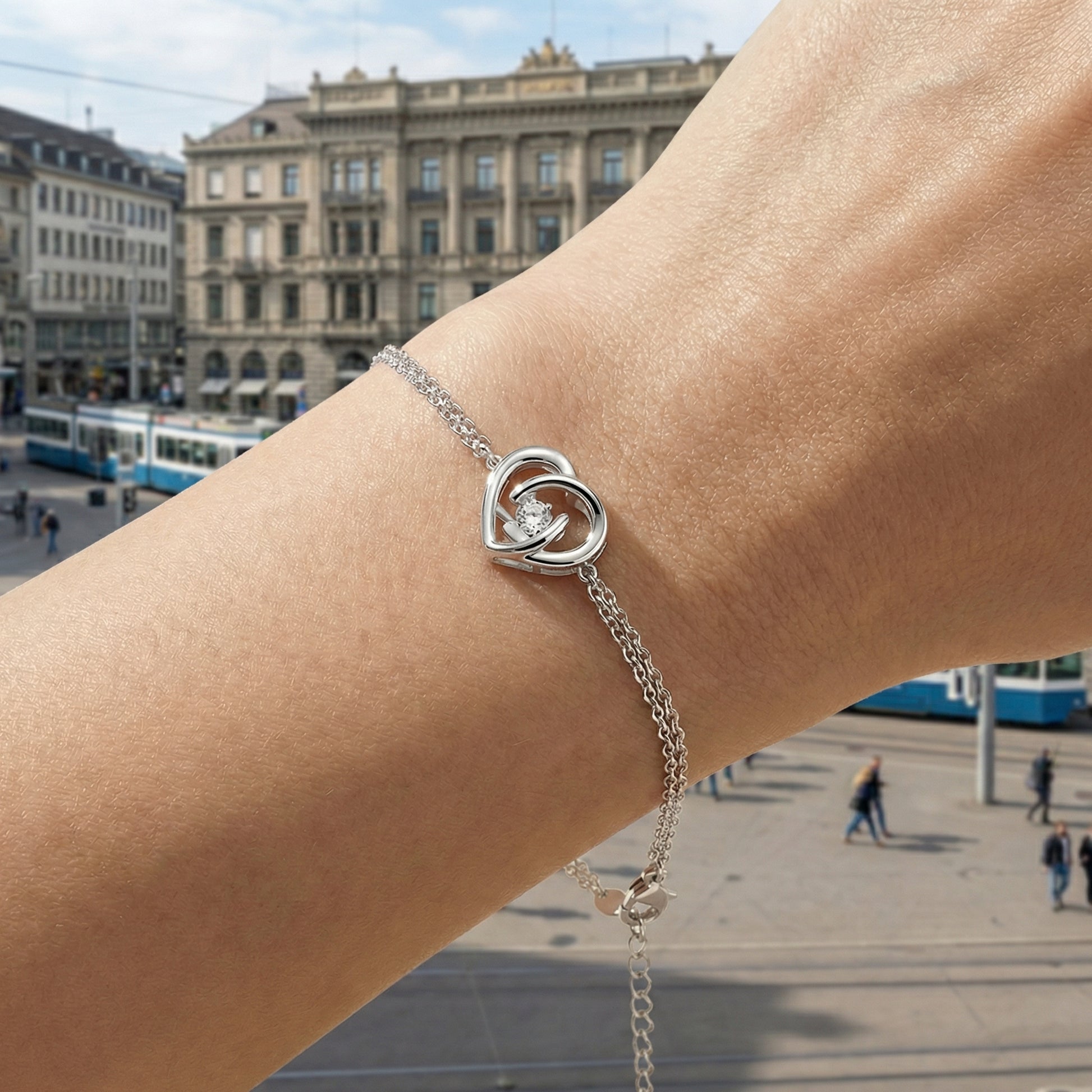 Eternal Heart Armband Armband Sterlingsilber