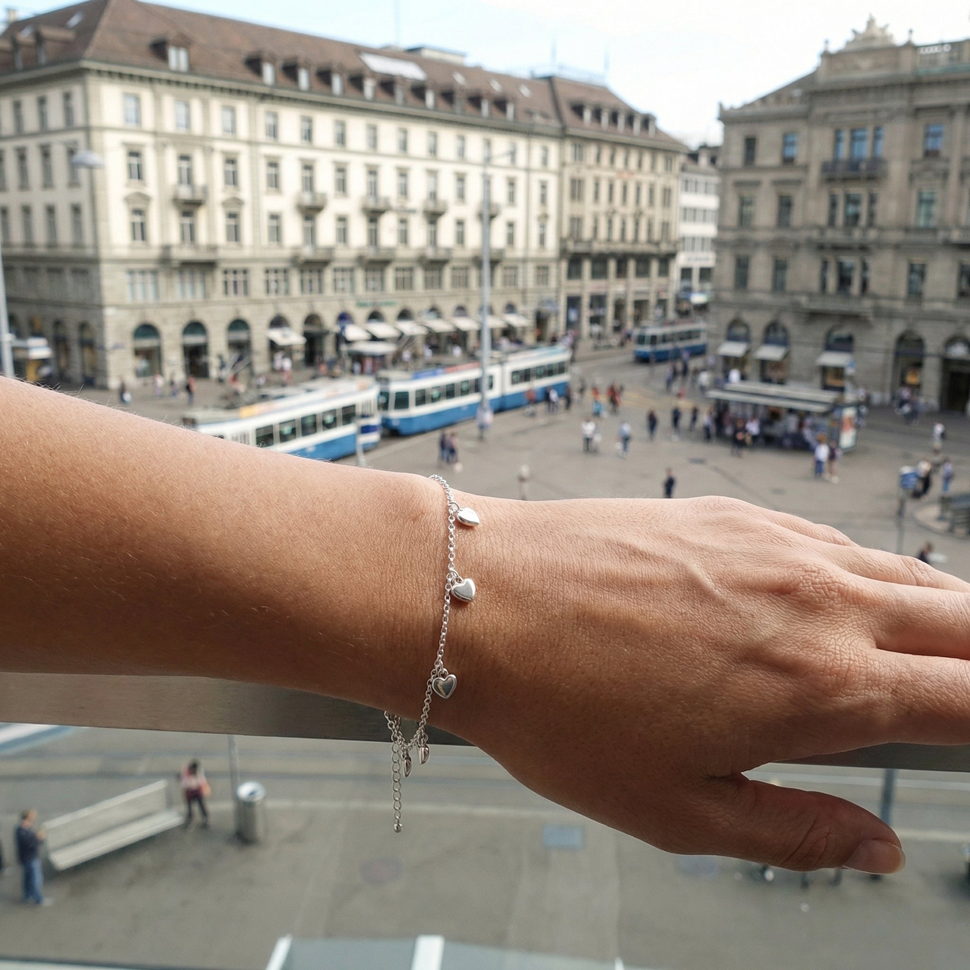 Amora Hearts Armband Armband Sterlingsilber