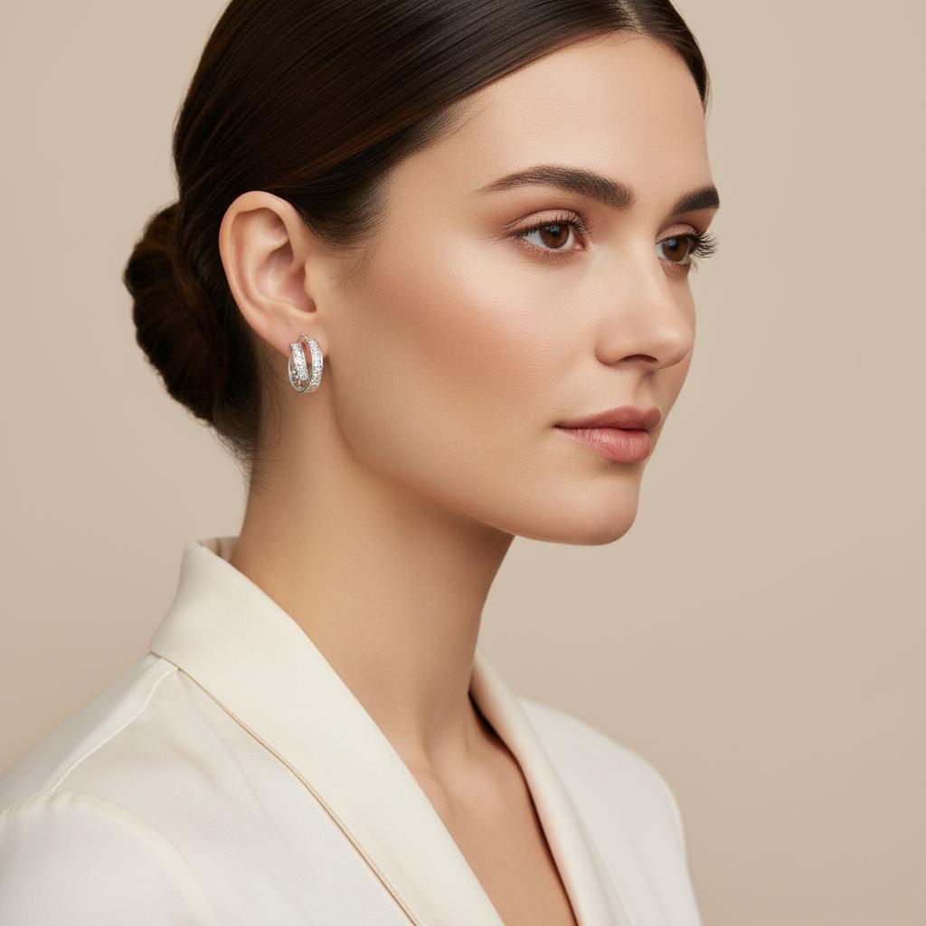 Aurora Twist Creolen Ohrringe Czarina Jewellery