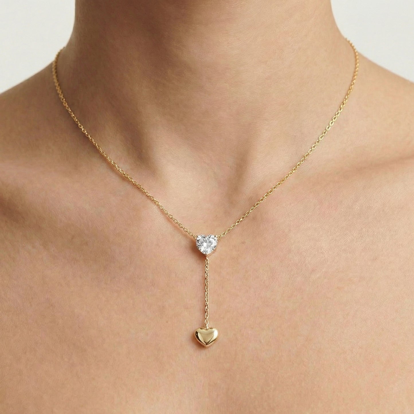 Herz Y-Halskette Wasserfest