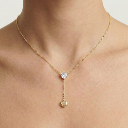 Herz Y-Halskette Wasserfest