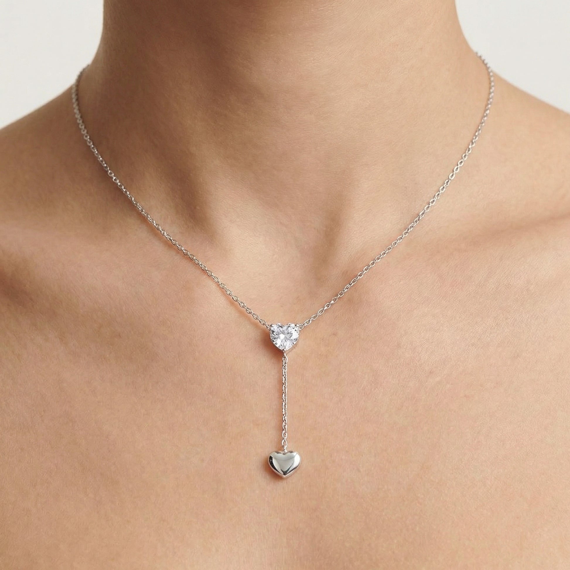 Herz Y-Halskette Wasserfest